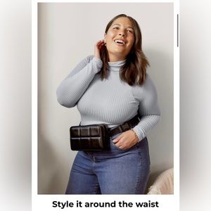 New without tags -Amanda Uprichard faux leather Fanny